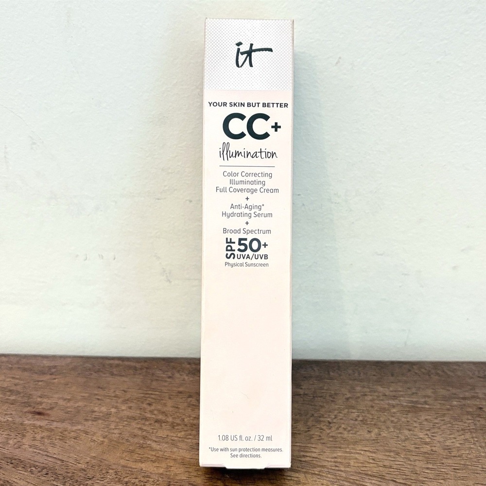 it Cosmetics Skin But Better CC+ Illumination Full Coverage Cream Medium Tan NEW